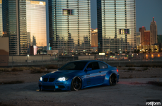 Liberty Walk BMW M3 на дисках Rotiform KPS