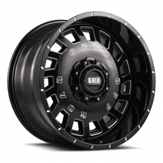 GRID OFF-ROAD - GD-3 Gloss Black Milled