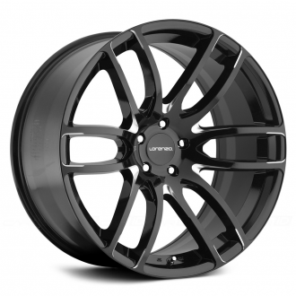 LORENZO - WL36 Gloss Black with Milled Accents