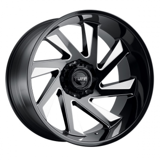 TUFF - T1B Gloss Black with Milled Spokes